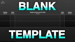 Best Blank Youtube Banner Template With Gridlines (2017)