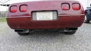 C4 corvette with flowmaster super 40 - no resonator