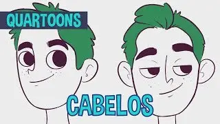 Quartoons 10 - Como desenhar diferentes tipos de cabelos estilo cartoon