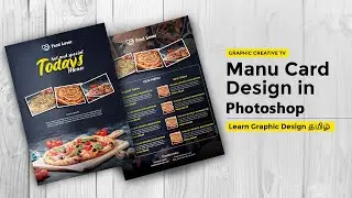 Menu card Design in Adobe Photoshop   - Fast Food Restaurant