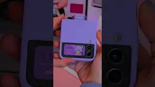 Adding a Pop of Purple | Unboxing My Galaxy Z Flip 4 Bora Purple Case 💜 #aesthetic #anime