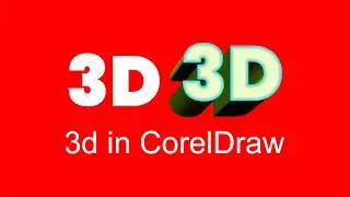 3d Effect In Corel | 2d To 3D Text convert | 3d Tool