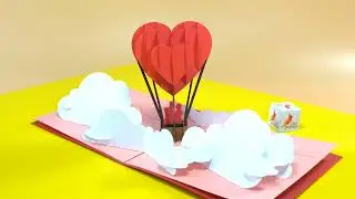 Air Balloon of Love Pop Up Card