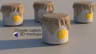 Create custom 3D Design Mockups in Cinema 4D