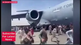 Afghani People Running With Aeroplane 😱✈️ After Taking Over Afghanistan    Viral Video 