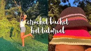 How to Crochet a Bucket Hat | EASY & Beginner Friendly *written pattern*