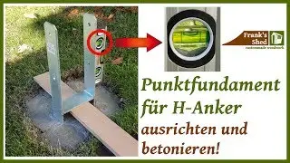 Punktfundamente betonieren | Betonfundament gießen | Fundament ausrichten