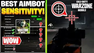 BEST AIMBOT SENSITIVITY SETTINGS In Warzone Mobile! | BEST Warzone Mobile HUD Settings & Controls