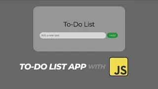 How to create To-Do list App Using HTML CSS & JavaScript | Task App | Full Tutorial