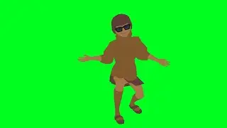 Velma dancing green screen