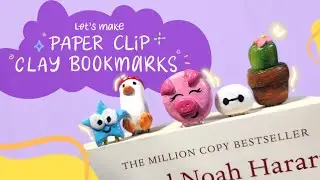 DIY PAPER CLIP CLAY BOOKMARK | Clay art to try when bored | DIY Clay Bookmark