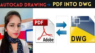 How to convert PDF file to Autocad drawing || Autocad drawing ||