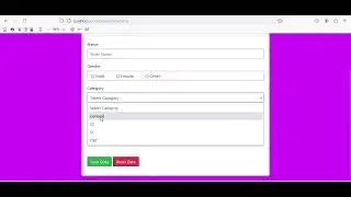 Insert Data Into Database From PHP Form I Select Option I