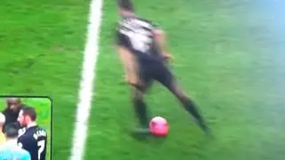 Fight between Wigan and Man City