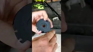 How to restring a Ryobi string trimmer/weed Wacker/ weed whip. #18v  #ryobi