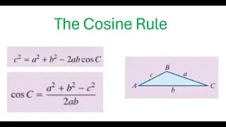 The Cosine Rule | Law of Cosines | Find a missing side or angle in non-right angle triangles.