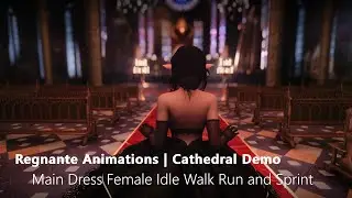 Regnante Animations Preview 3 of 3 | Female Movement AIO - Main Dress Set | Skyrim SE/AE