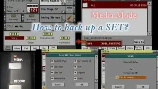 Korg Arranger Keyboards-Saving & Backing up the Memory Content (Media Mode)