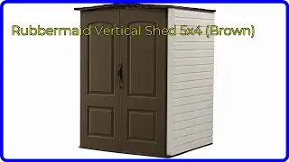 REVIEW (2024): Rubbermaid Vertical Shed 5x4 (Brown). ESSENTIAL details.
