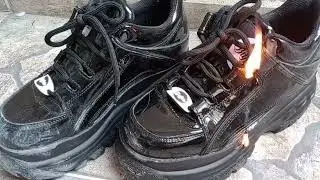 Burning My Buffalo London Shoes