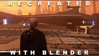 Recreated in Blender: ”Begun, the Clone Wars have”