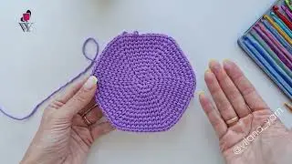 Шестиугольник крючком💜 Салфетка-подставка, донышко или мотив🤩