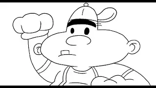 Outlined: Harold's gonna POUND YA