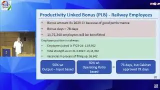 Productivity linked bonus of Rs 2 thousand 29 crore for railway employees has been approved #Bonus