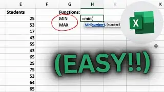 How to use the MIN and MAX Functions in Excel