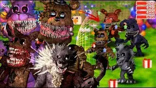 Team FNaF The Twisted Ones In FNaF World! (Mod)