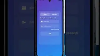 Modern animated Login and Signup Screen - Flutter UI Design