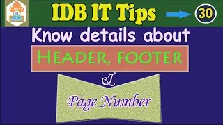 Know details about header footer and page number in microsoft word 2016