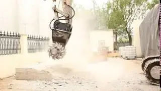 BD30  Milling Attachment Hydraulic Rotary  Drum Cutter For Excavator
