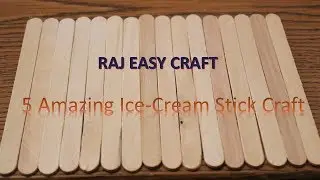 5 Amazing  Ice Cream Stick Craft || 5 amazing ideas of Popsicle Sticks || DIY