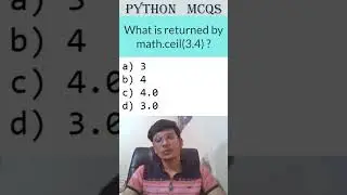 Python Programming MCQ Solved Quickly | Python Shorts #infytqmcq #infytq #pythonprogramming #python