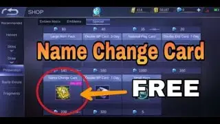 How to get name change card for free | Mobile Legends BangBang