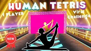 HUMAN TETRIS | Viral Interactive Warm Up Game | 1 Player | Viral Challenge - NEW GAME