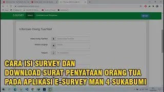 E-Survey dan Pernyataan Orang Tua Peserta Didik - MAN 4 Sukabumi