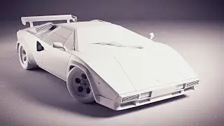 Смоделировал lamborghini за 3 месяца.