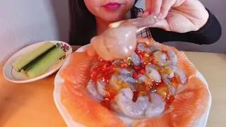 ASMR-MUKBANG-SAUMON CREVETTE|AMY ASMR