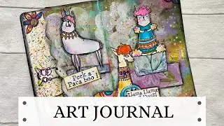 Art Journal with Elena Zinski Stamps!