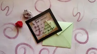 Transparent gift letter with ENVELOPE