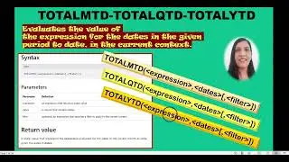 DAX || How to use MTD, QTD & YTD Functions in POWER BI
