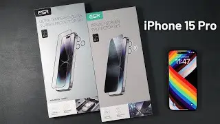 ESR Armorite & Privacy Glass Protectors iPhone 15 Pro  - Drop & Scratch Tests!