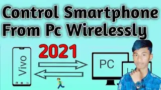 How To Control SmartPhone From Pc Wirelessly 2021 | Cast Android To Pc With Full Control Without Usb