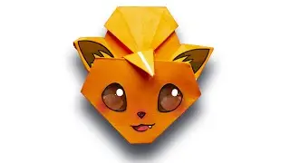 Pokemon Vulpix. Easy origami