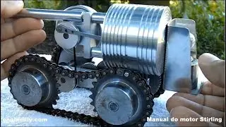 Alcohol war mini-tank, does not require electricity and works at 2900rpm!
