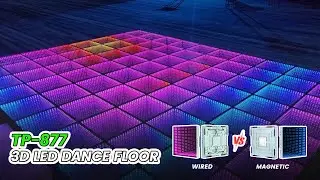 Magnetic 3D LED Dance Floor VS Wired 3D LED Dance Floor