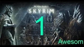 The Elder Scrolls 5 - Skyrim #1(Создаём перса и валим от дракона)
