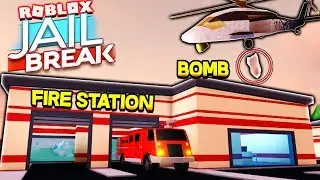 *NEW* HELICOPTER BOMBS, FIRE STATION & SECRET UPDATE CLUE IN JAILBREAK! (Roblox Jailbreak Update)